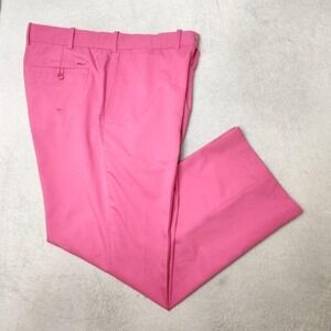 RLX Ralph Lauren Pants Mens‎ 36x30 Pink Golf Performance Tennis Flat Work Dress